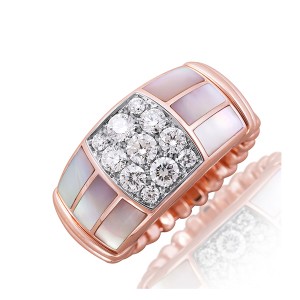 Picchiotti Xpandable™ Mother-of-Pearl & Diamond  Ring